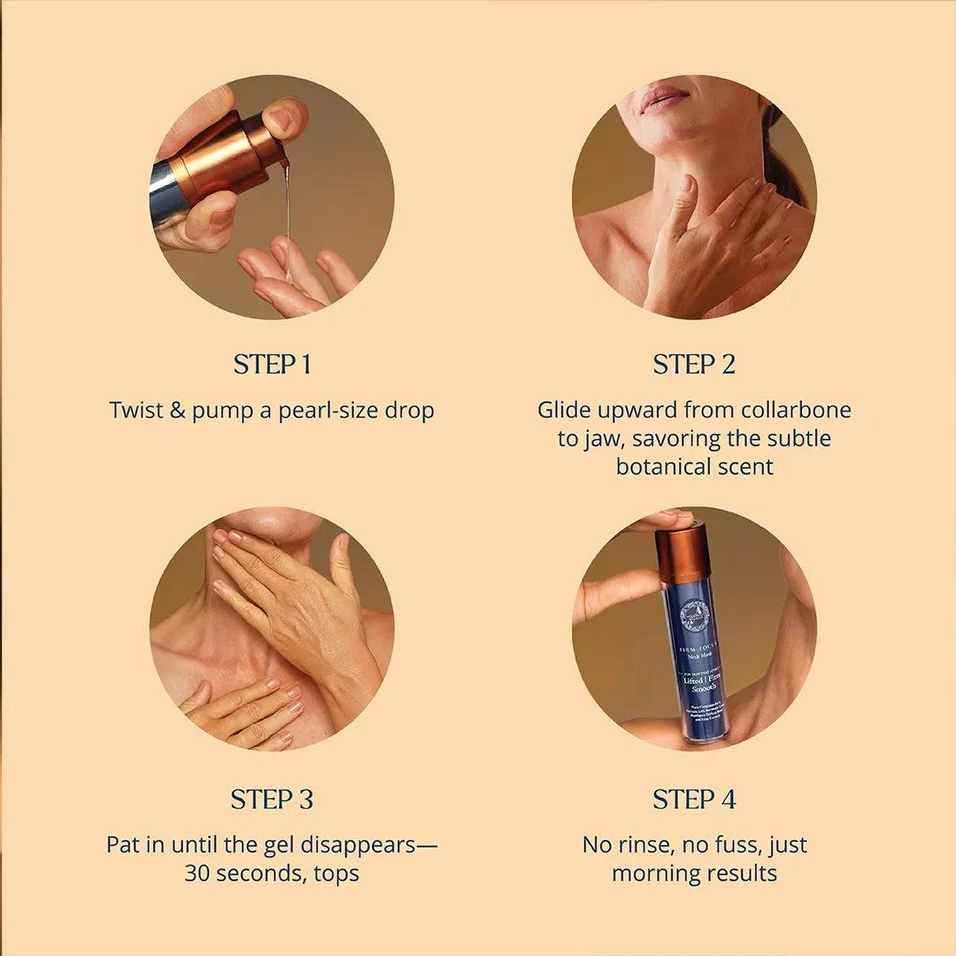 how to use firm focus neck mask