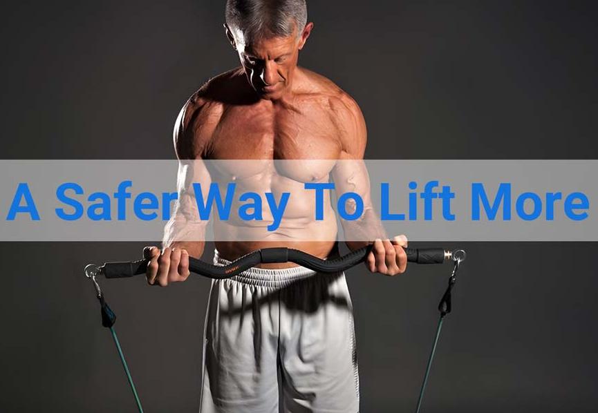 Senior citizen who is ripped using the XBAR Fitness resistance system