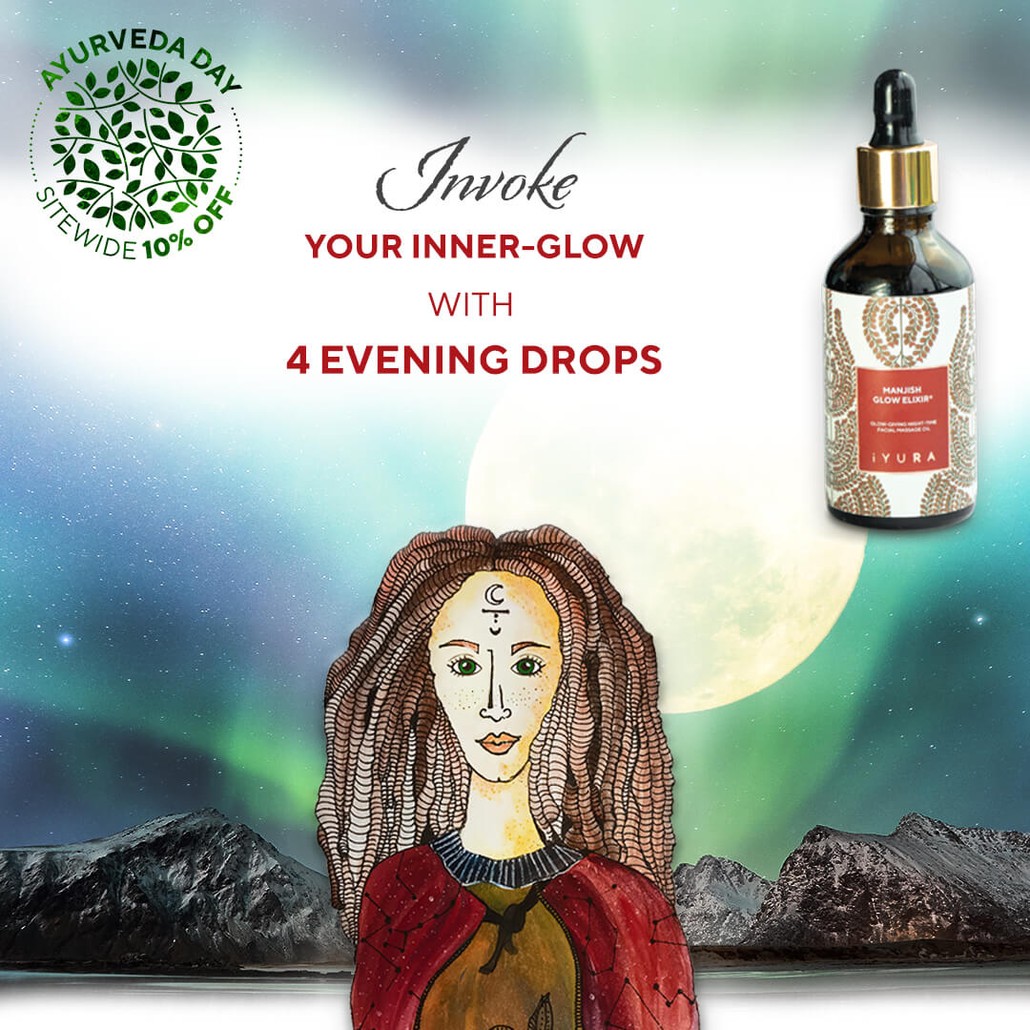 Manjish Glow Elixir - Ayurvedic Night-Time Face Oil - Natural Moisturizer for Healthy Skin