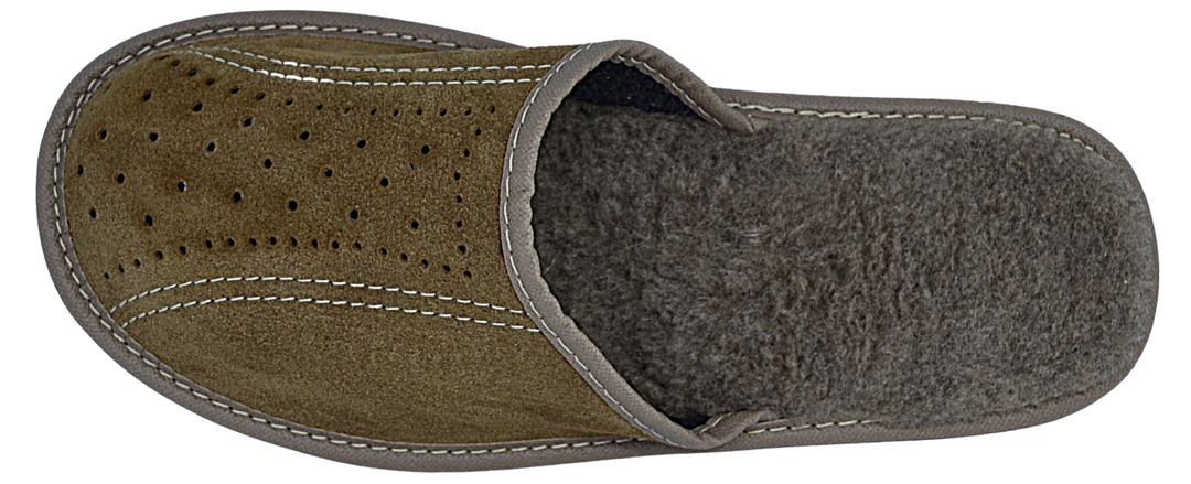 Jax - Men suede mules - Reindeer Leather