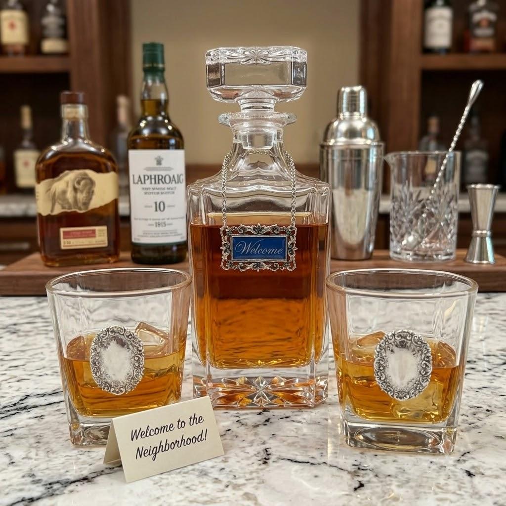 Welcome Decanter Set for a new neighbor