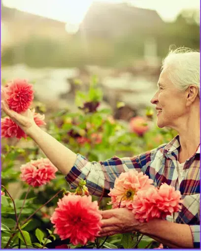 NGI UGF6in1 Grandma checking on flowers