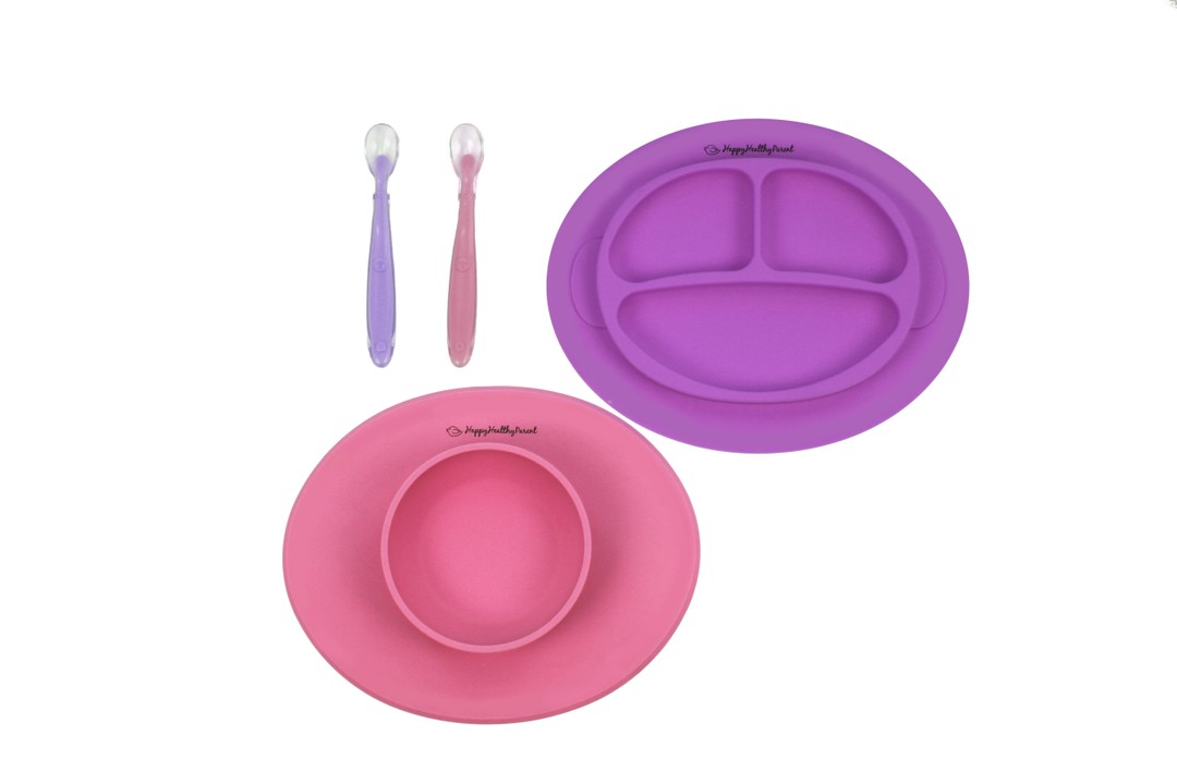 E-Z-Clean Silicone Bibs - Set of Two – Happy Healthy Parent