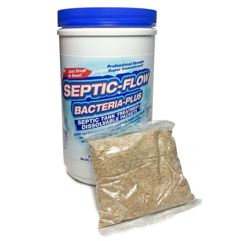 Bacteria Plus Monthly Septic System Enzyme Treatment by Septic-Flow - 8 Month Supply