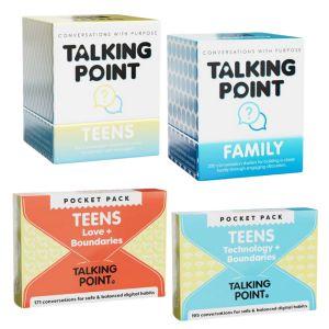 the one for teens conversation cards bundle, talking point cards