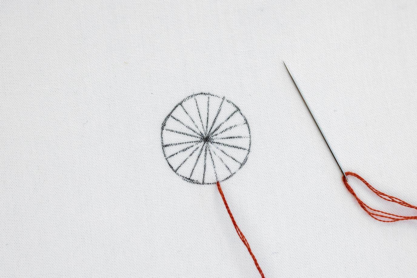Buttonhole Wheel Learn This Modern Embroidery Technique Clever Poppy