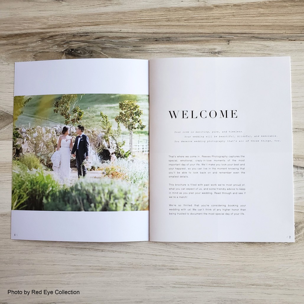 wedding photography magazine template