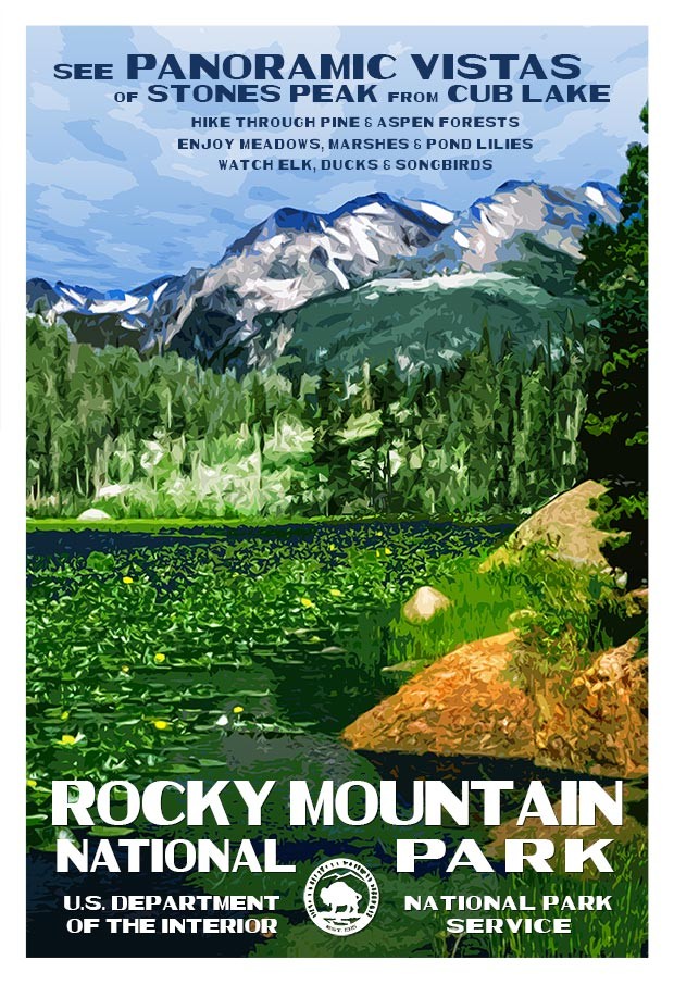 Rocky Mountain National Park | National Park Posters