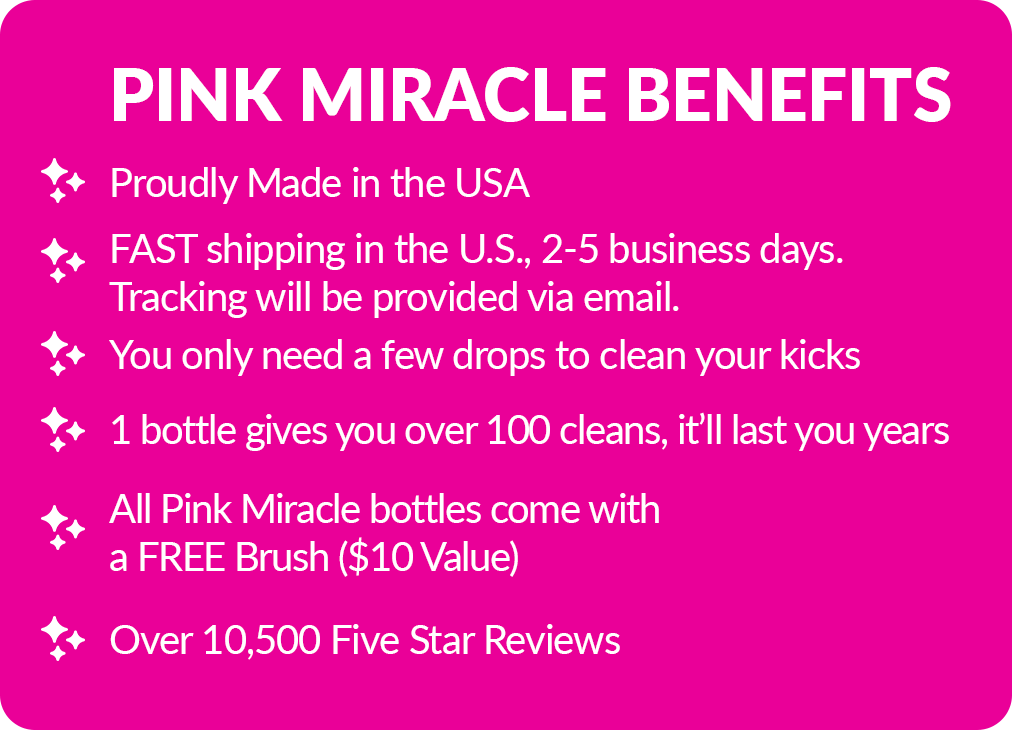 Pink Miracle - Shoe Cleaner on Instagram: Can you believe we've reached  the halfway point in the month, are you happy with the progress you've  made? Are your shoes keepin' clean through