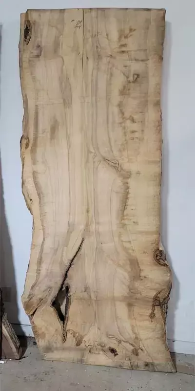 live edge maple slab