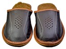 Browne - Mens brown leather slippers - Reindeer Leather