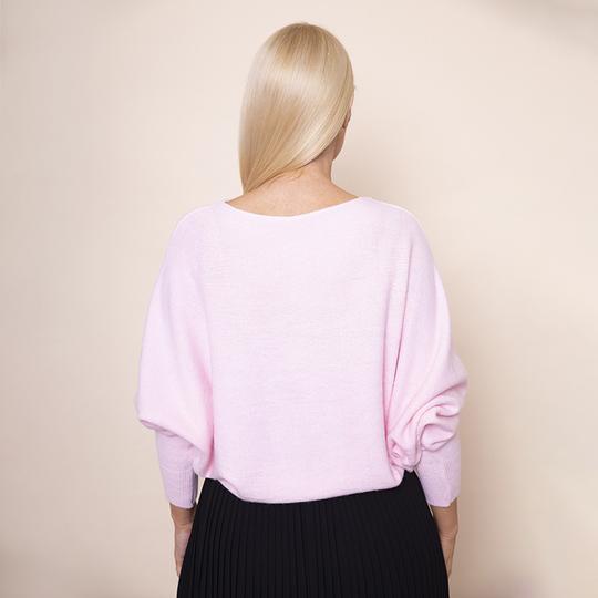 Batwing Soft Jumper in Pink