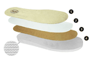 Jan - Mens memory foam footbed leather slippers - Reindeer Leather