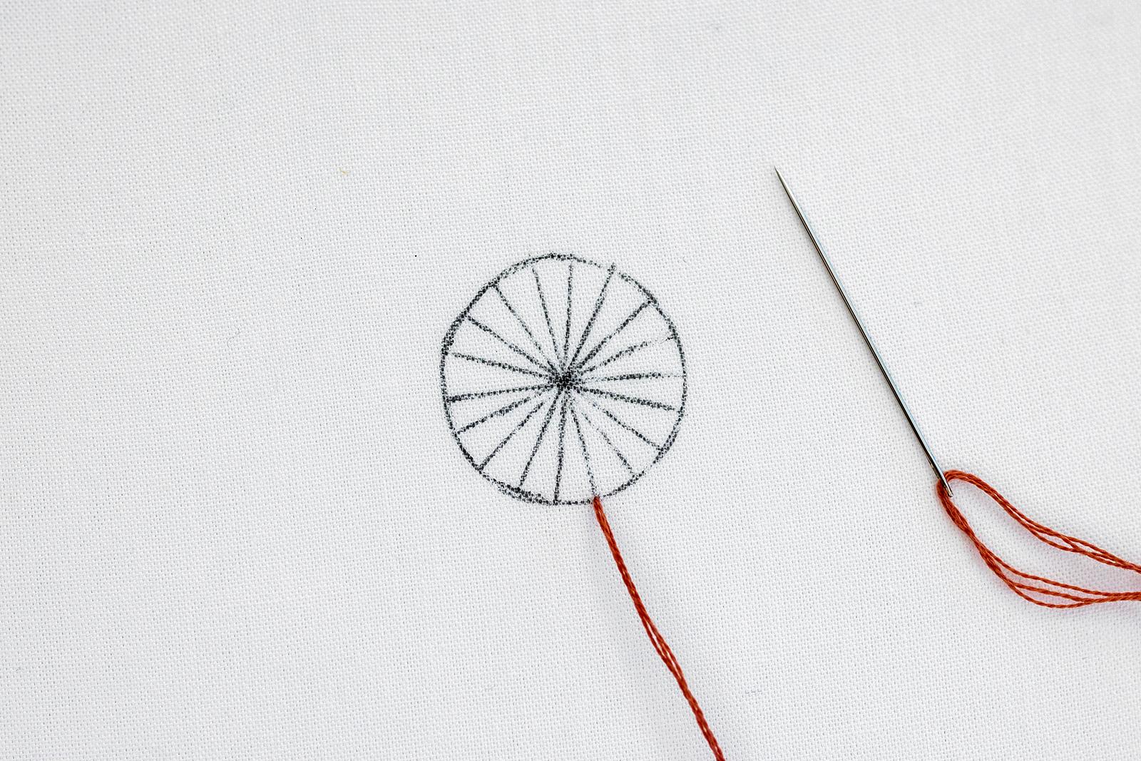 Buttonhole Wheel Learn This Modern Embroidery Technique Clever Poppy