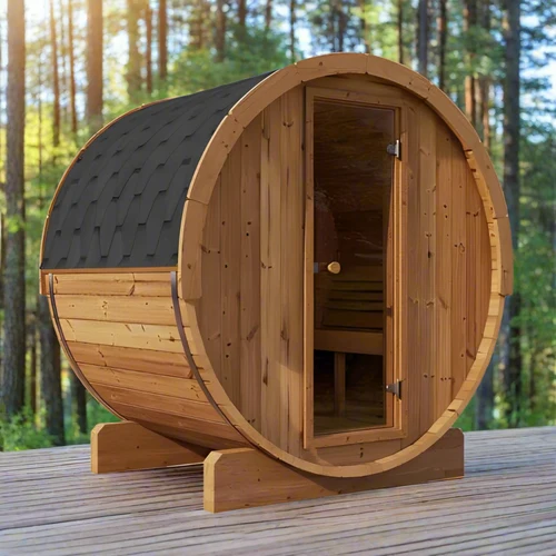 Forever Saunas Thermally Treated 4-Person Barrel Sauna