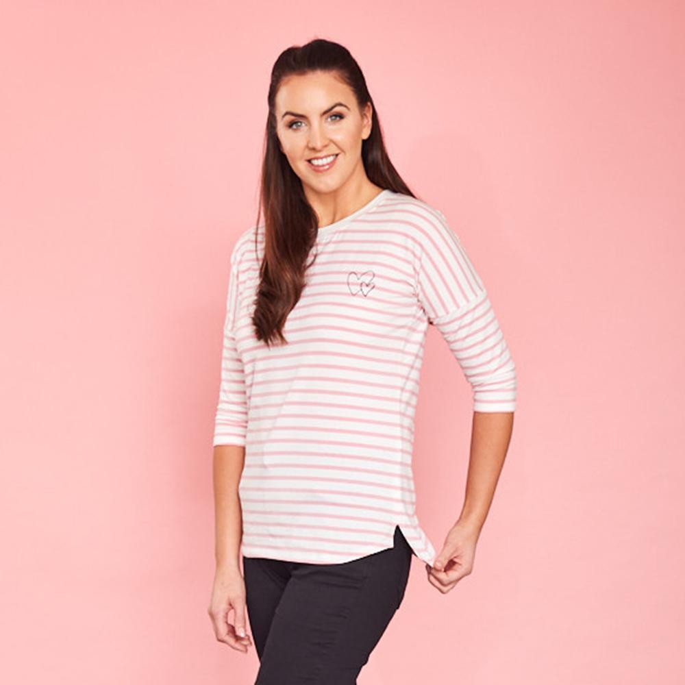 Nova Top (Pink Stripe)