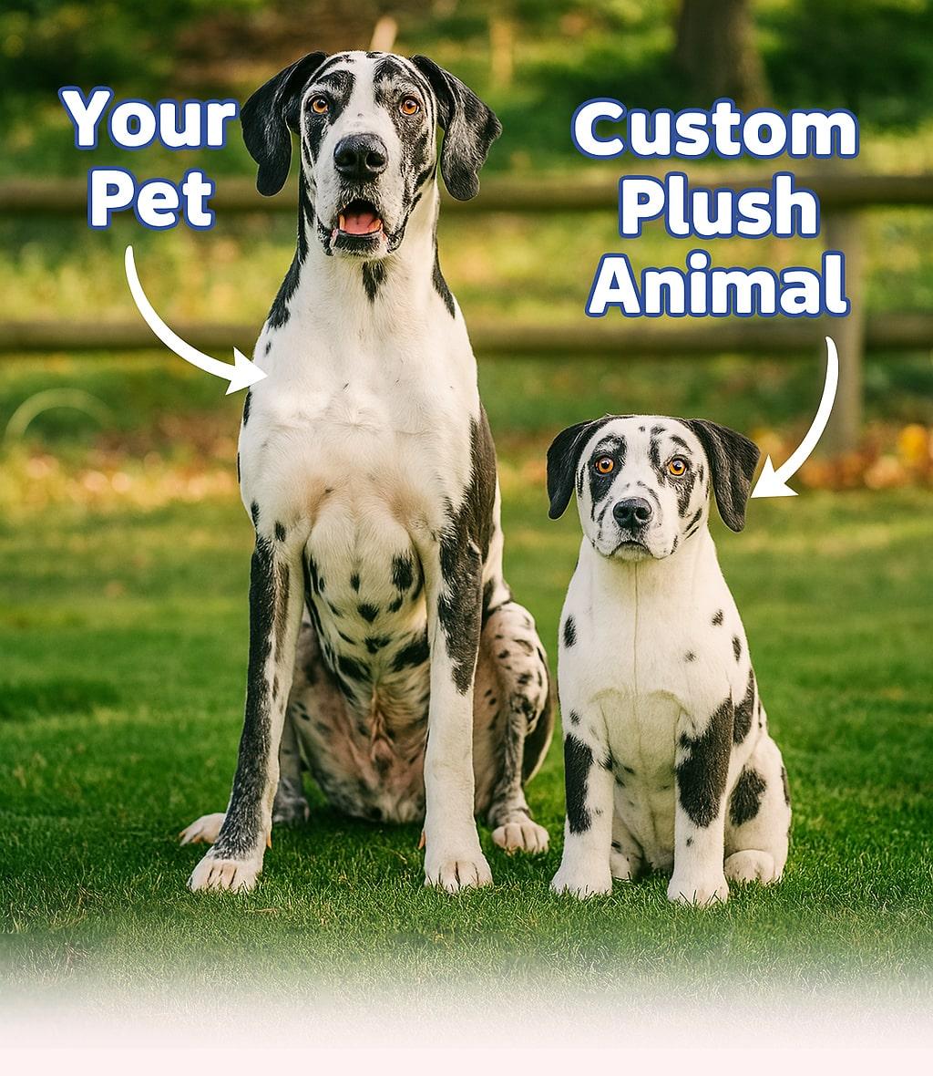 custom stuffed animal plush of your pet a handmade gift