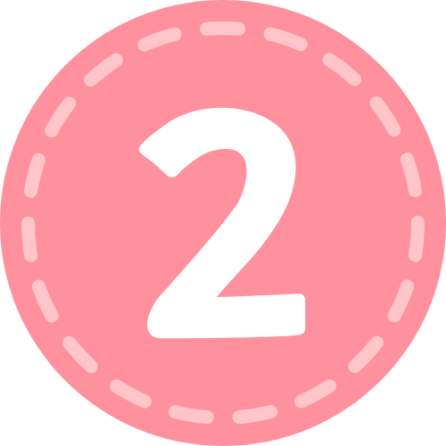 #2 in pink circle
