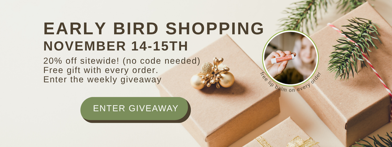 text for early bird shopping november 14 and 15