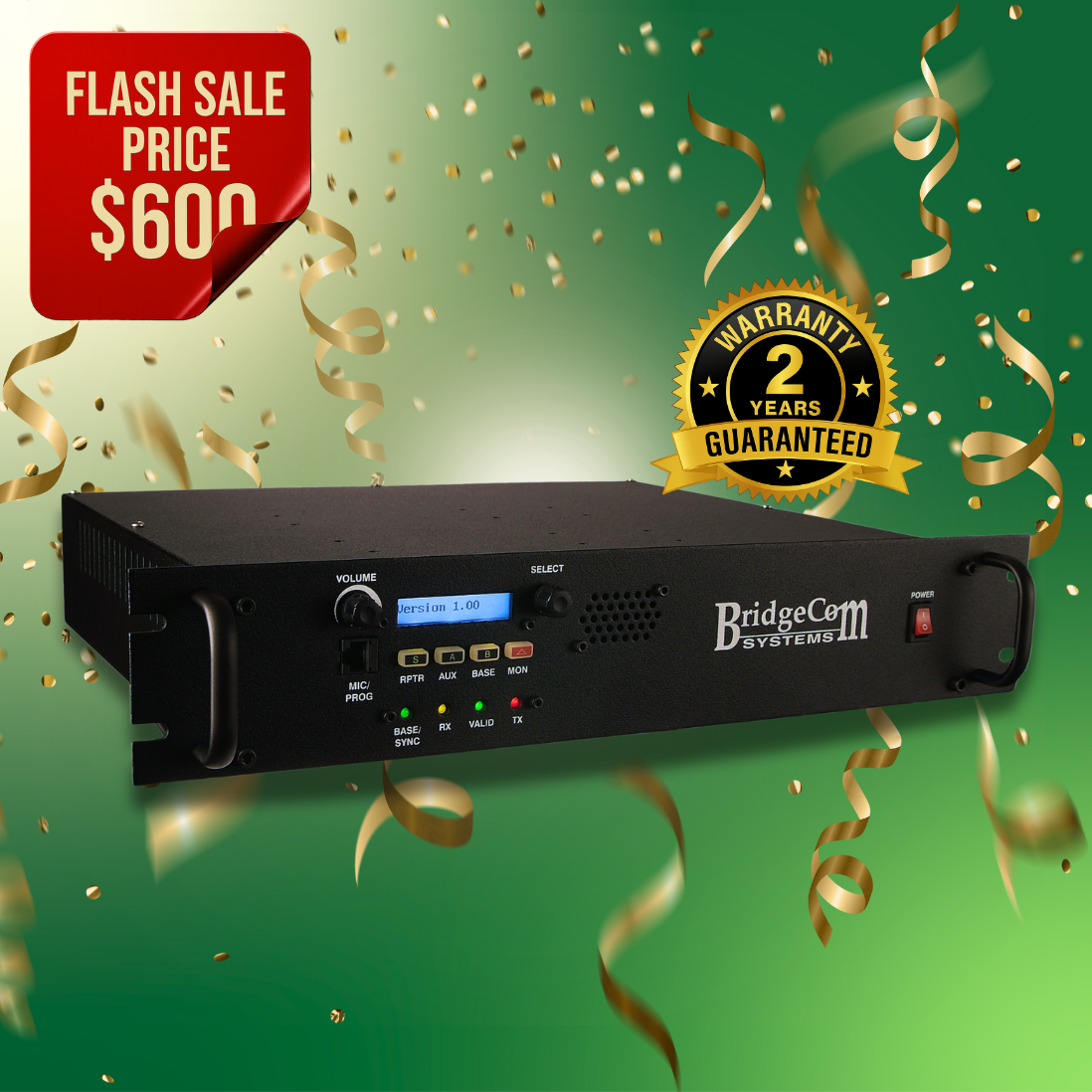 BCR-220 With 2 Year Warranty Badge