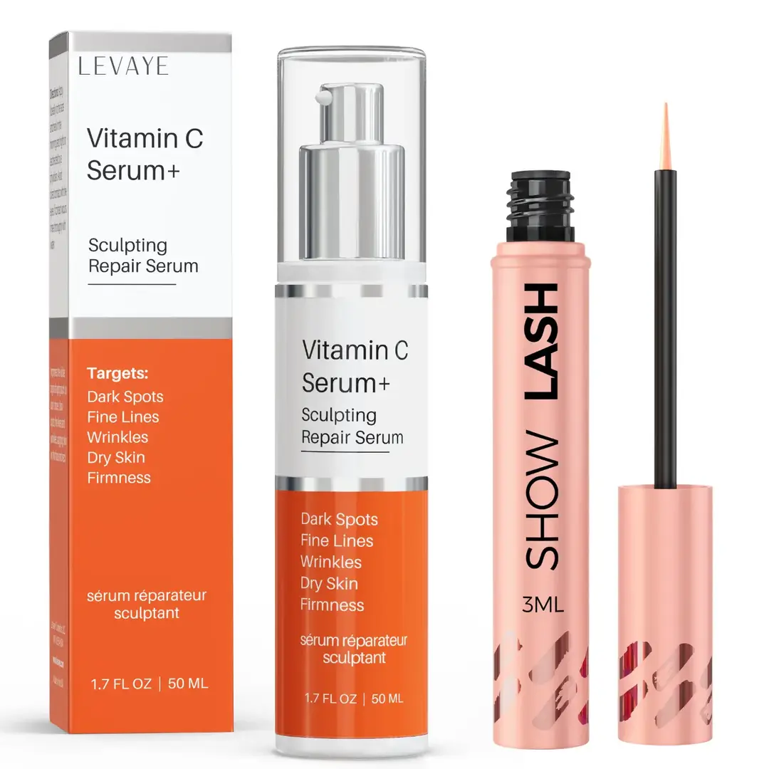 vitamin c serum bottle, show lash eyelash serum bottle