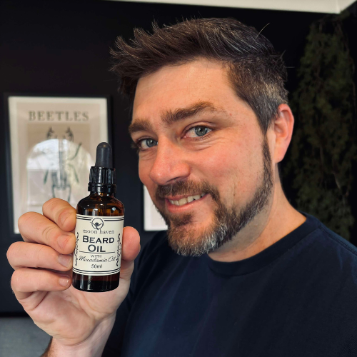 Chris with our Moon Haven Beard Oil