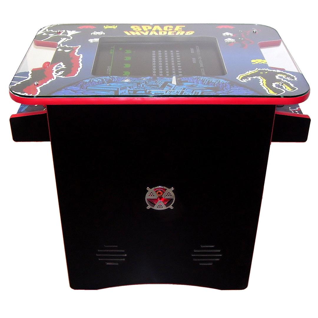 retro space invaders table