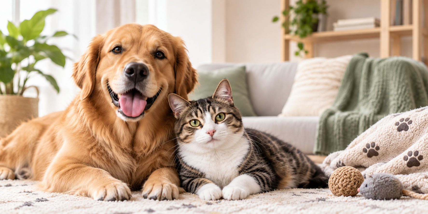 Guardian’s Choice Flea & Tick Natural Defense for Dogs and Cats shown in multi-tub bundle options for a convenient daily pet wellness routine