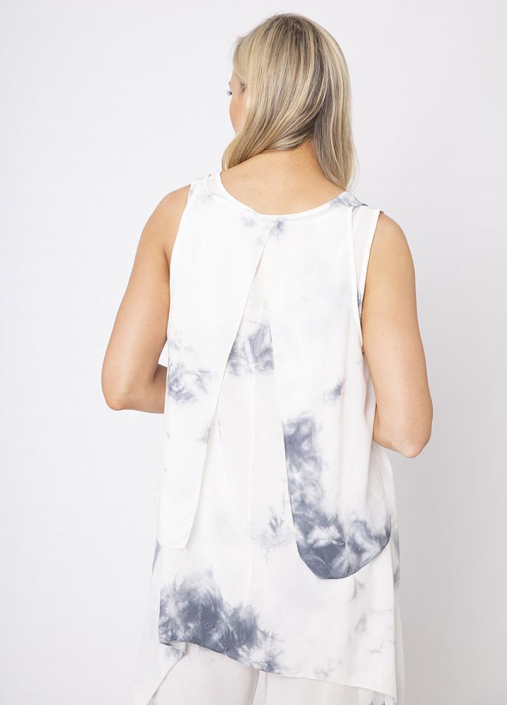 Two Piece Layered Sleevless Top