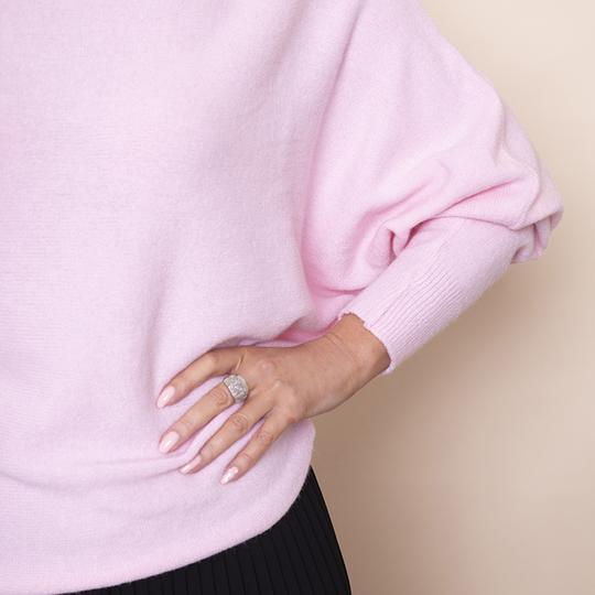 Batwing Soft Jumper in Pink