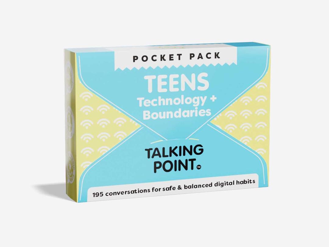 pocket packs: teens - technology + boundaries conversation cards, talking point cards