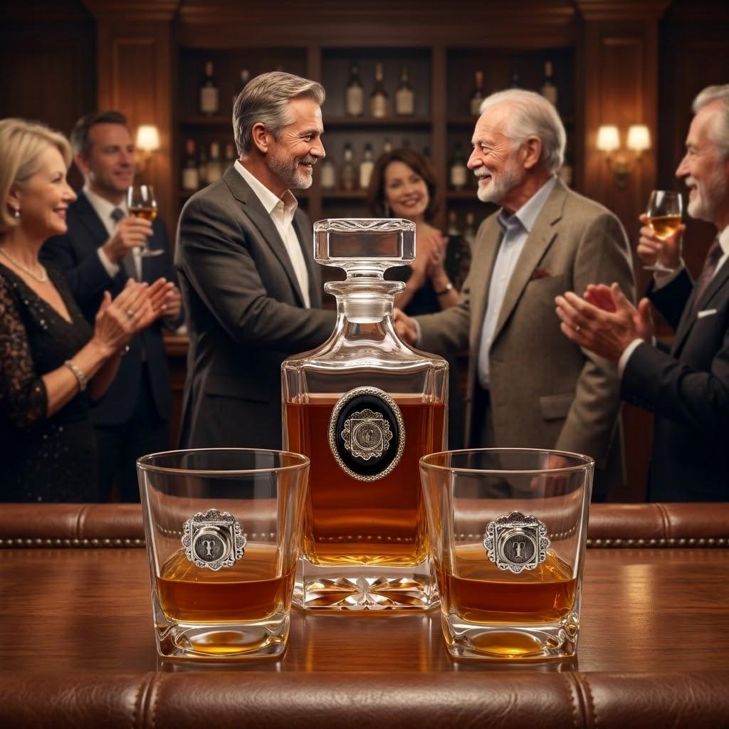 Initial Decanter Set Gift for Wedding