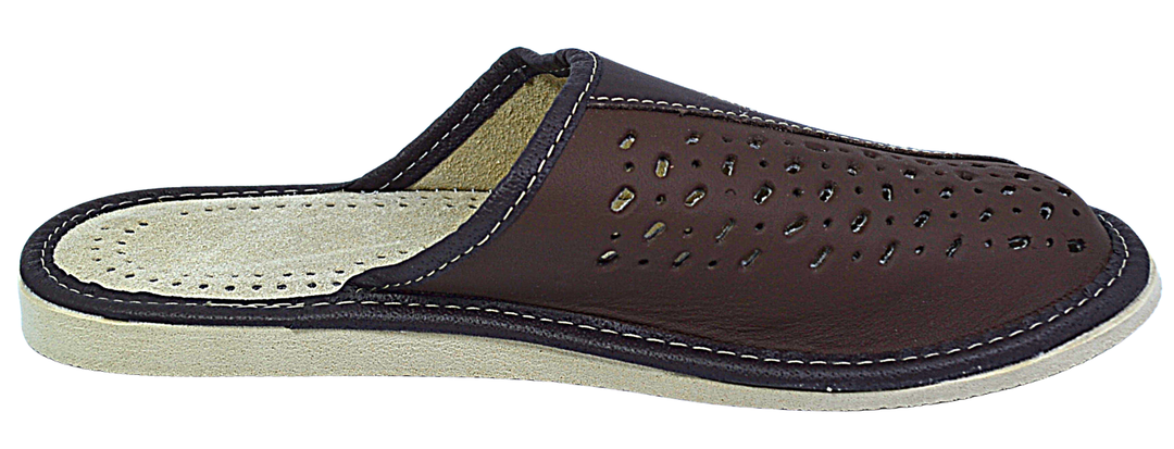 Thunder - Men house leather slippers - Reindeer Leather