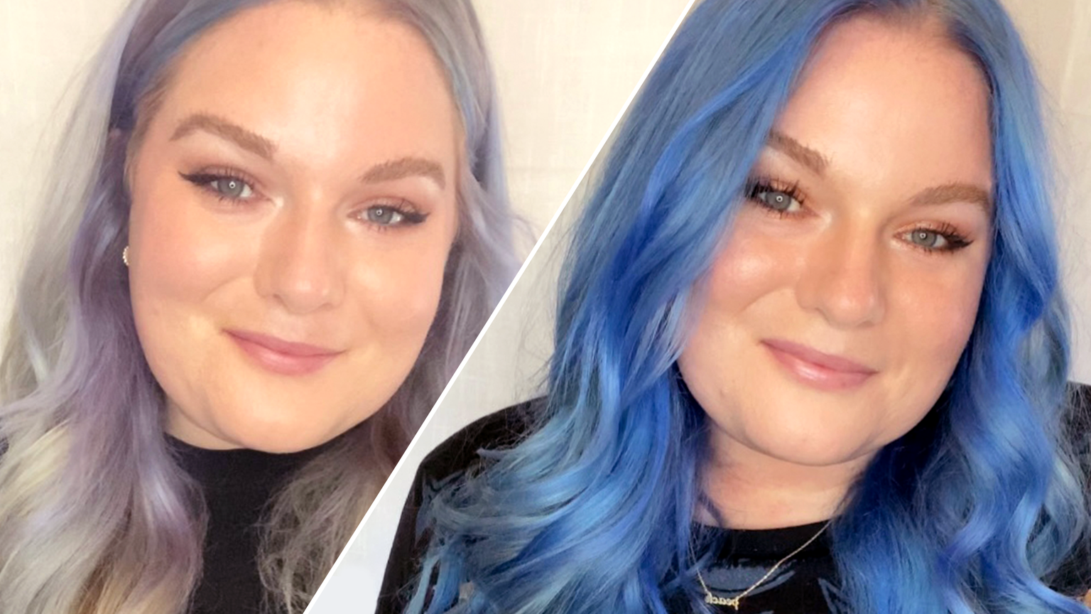Watch: Vibrant Blue Saves the Hair Day – Overtone Color