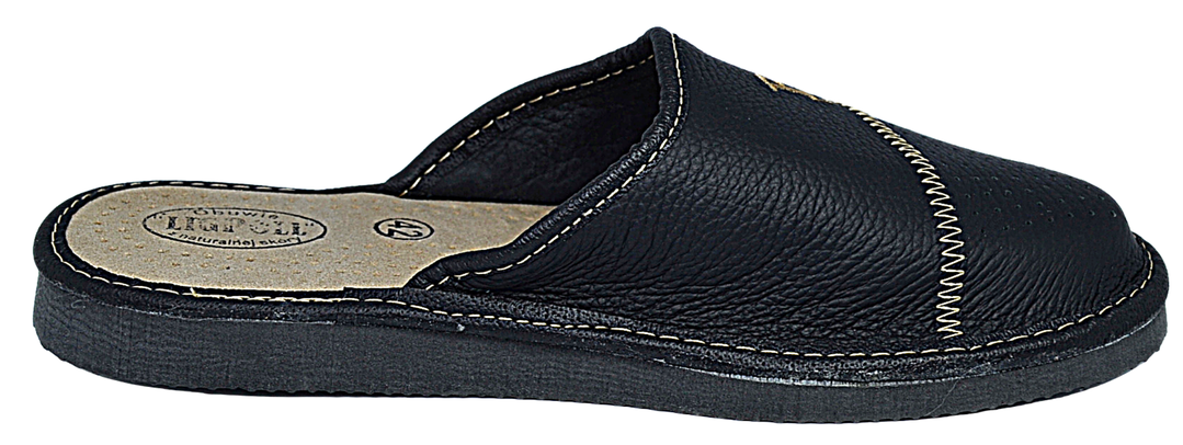 Eddy - Mens house leather slippers - Reindeer Leather