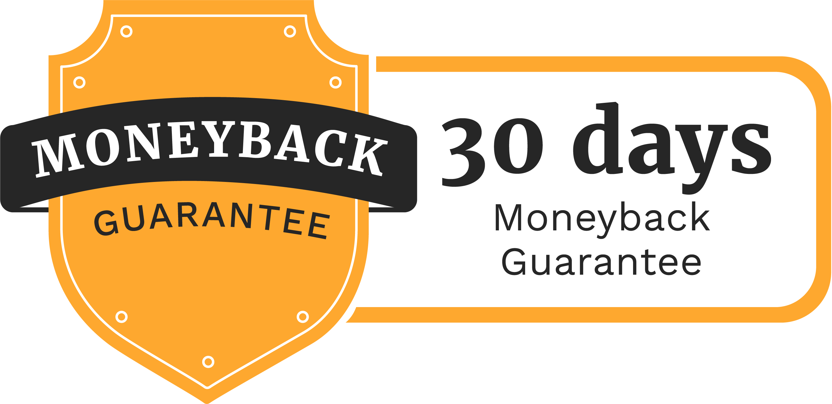 30-day money back guarantee