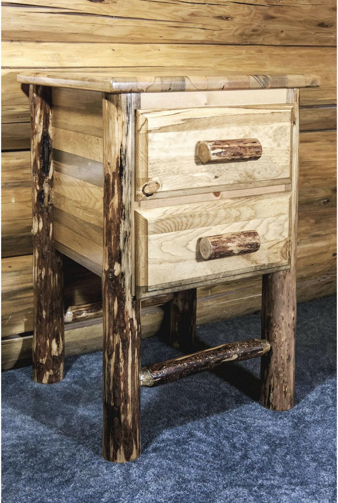 Montana Woodworks Glacier Country Collection Nightstand with 2 Drawers