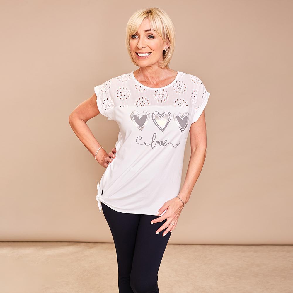 Sarah Side Top(White)