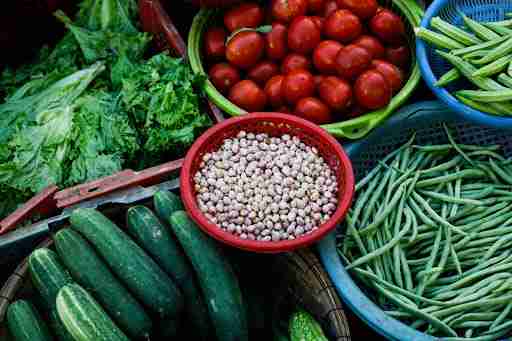 fiber filled veggies vegetables cucumbers beans tomatoes 