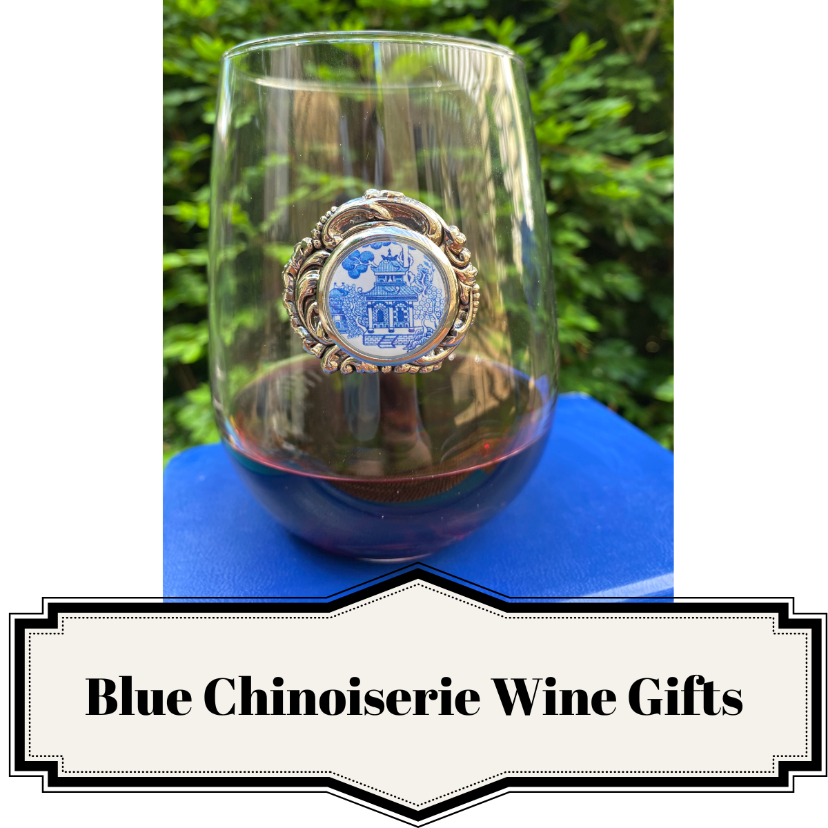 Blue Chinoiserie Wine Gifts Create unique luxury