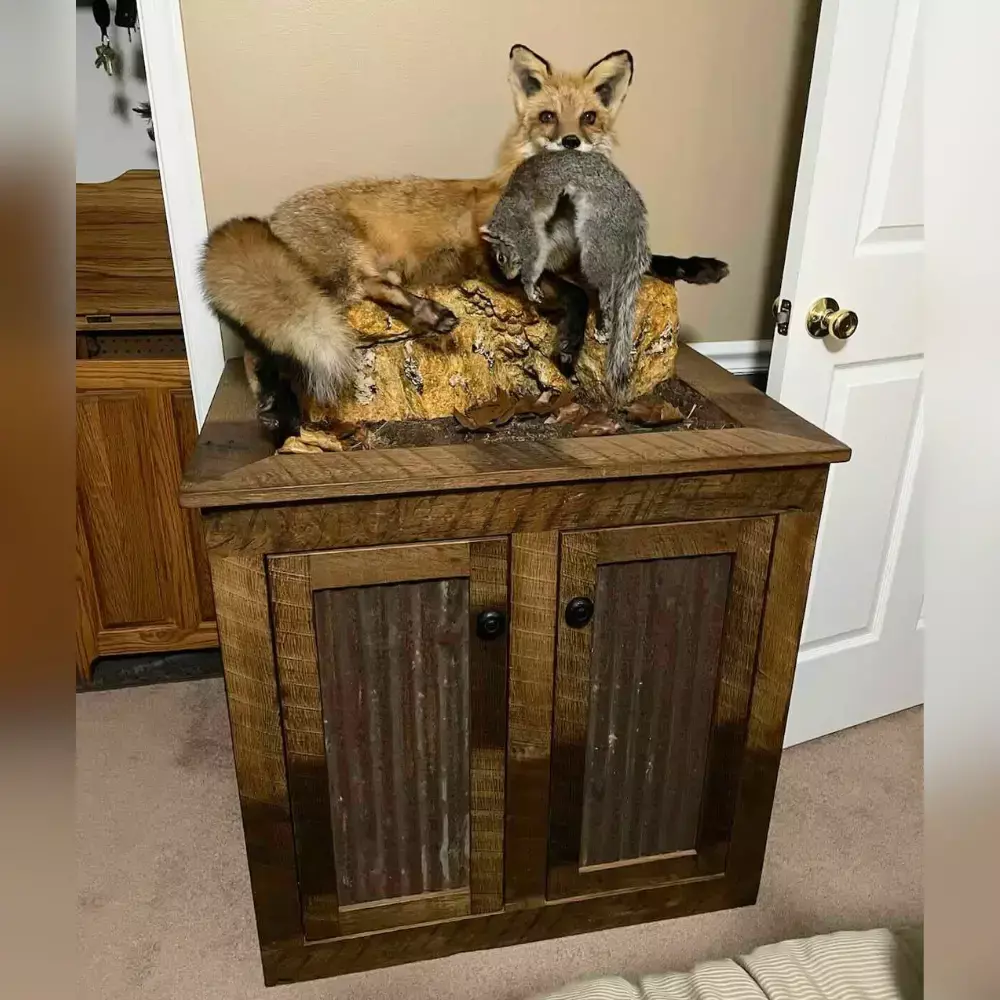 Custom Fox Habitat Cabinet