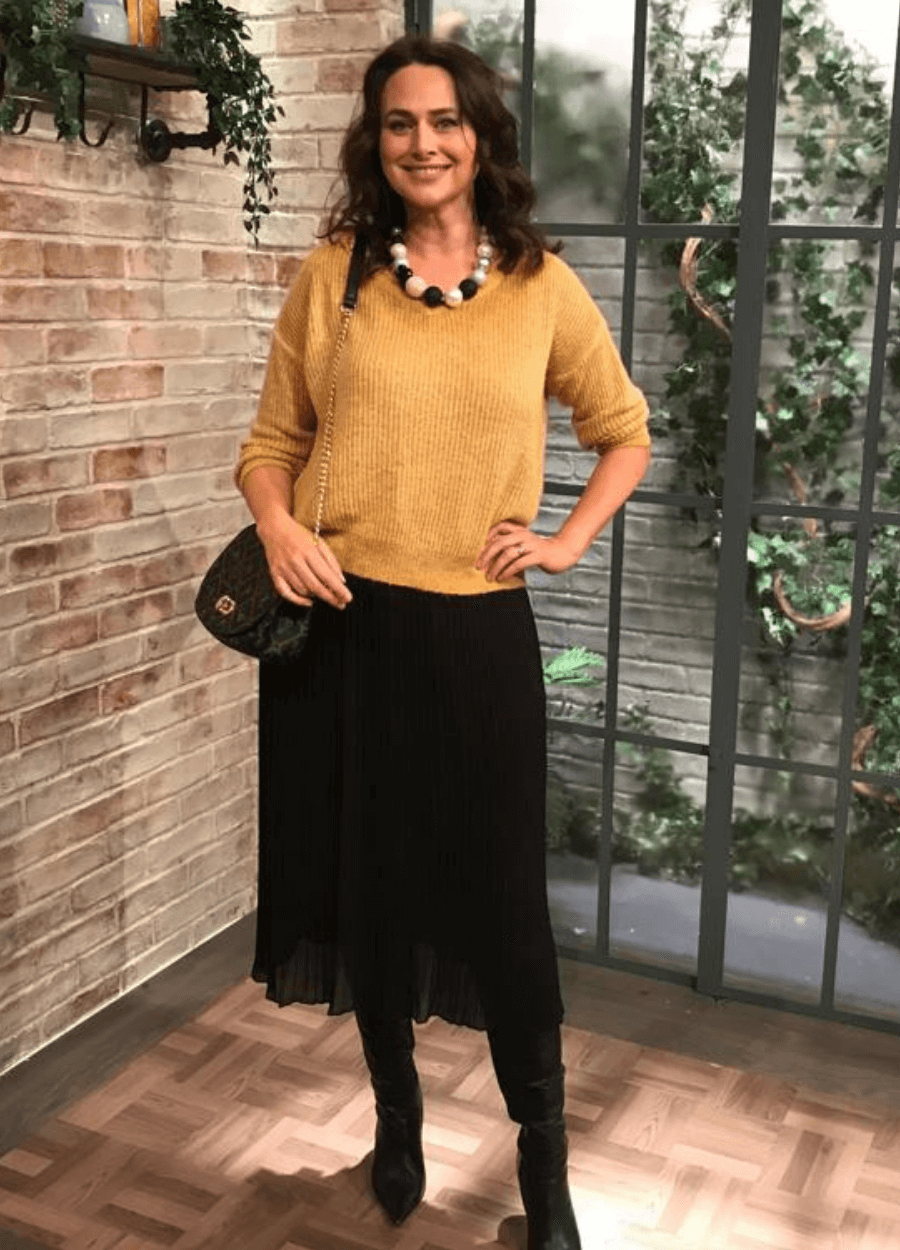 V Neck Mohair Jumper