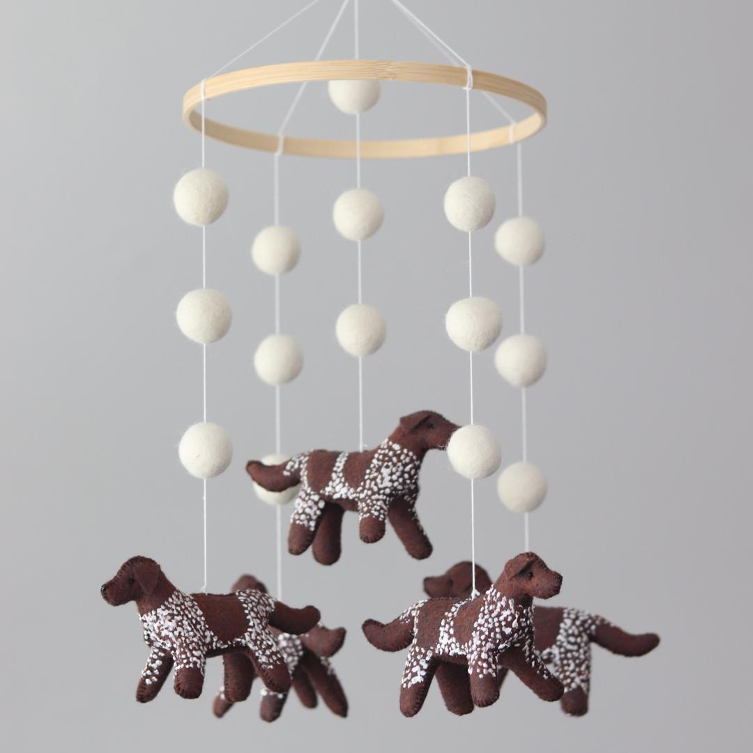 German Shorthaired Pointer Dog Baby Mobile