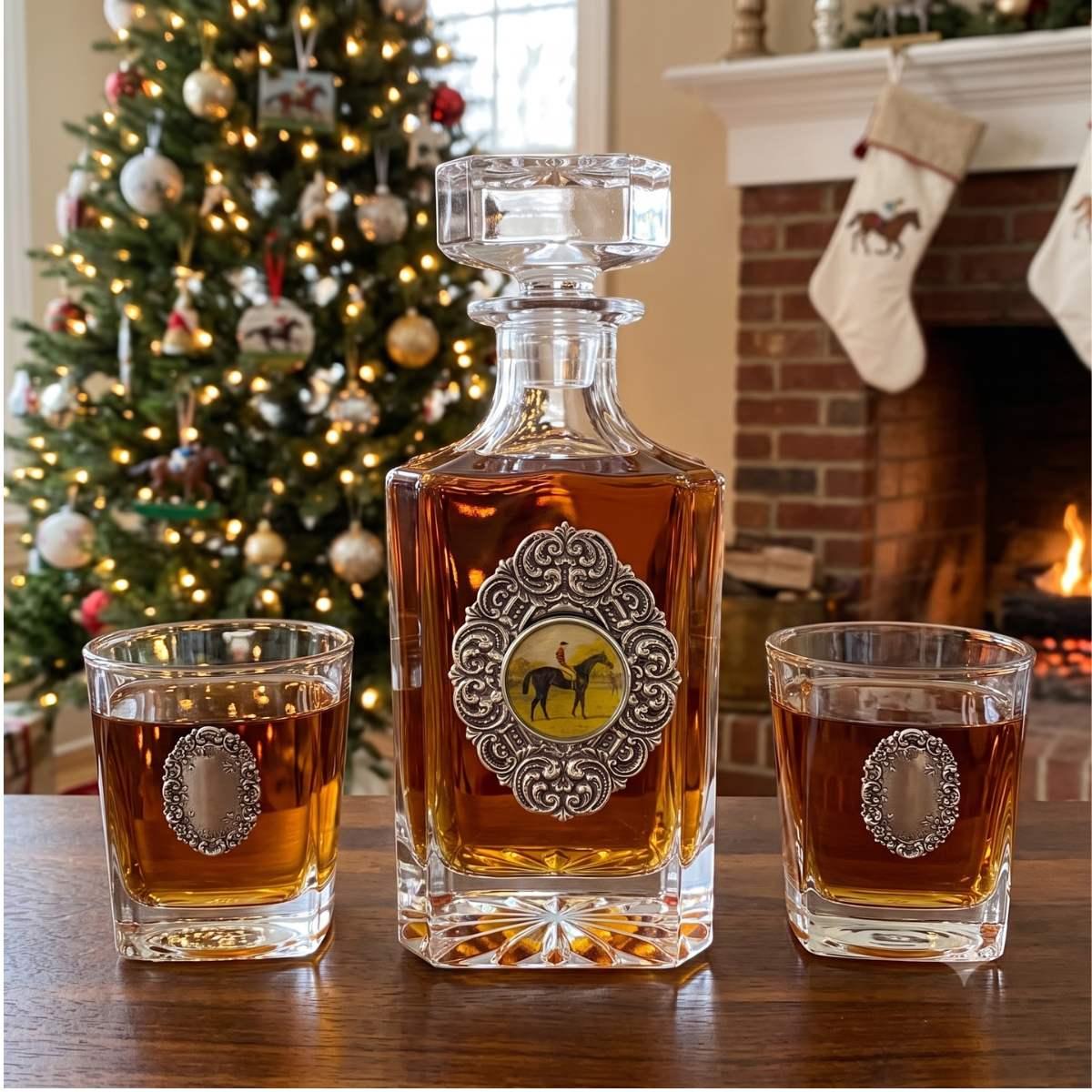 Horse Race Decanter Set | Christmas Gift for Horse Race Fan