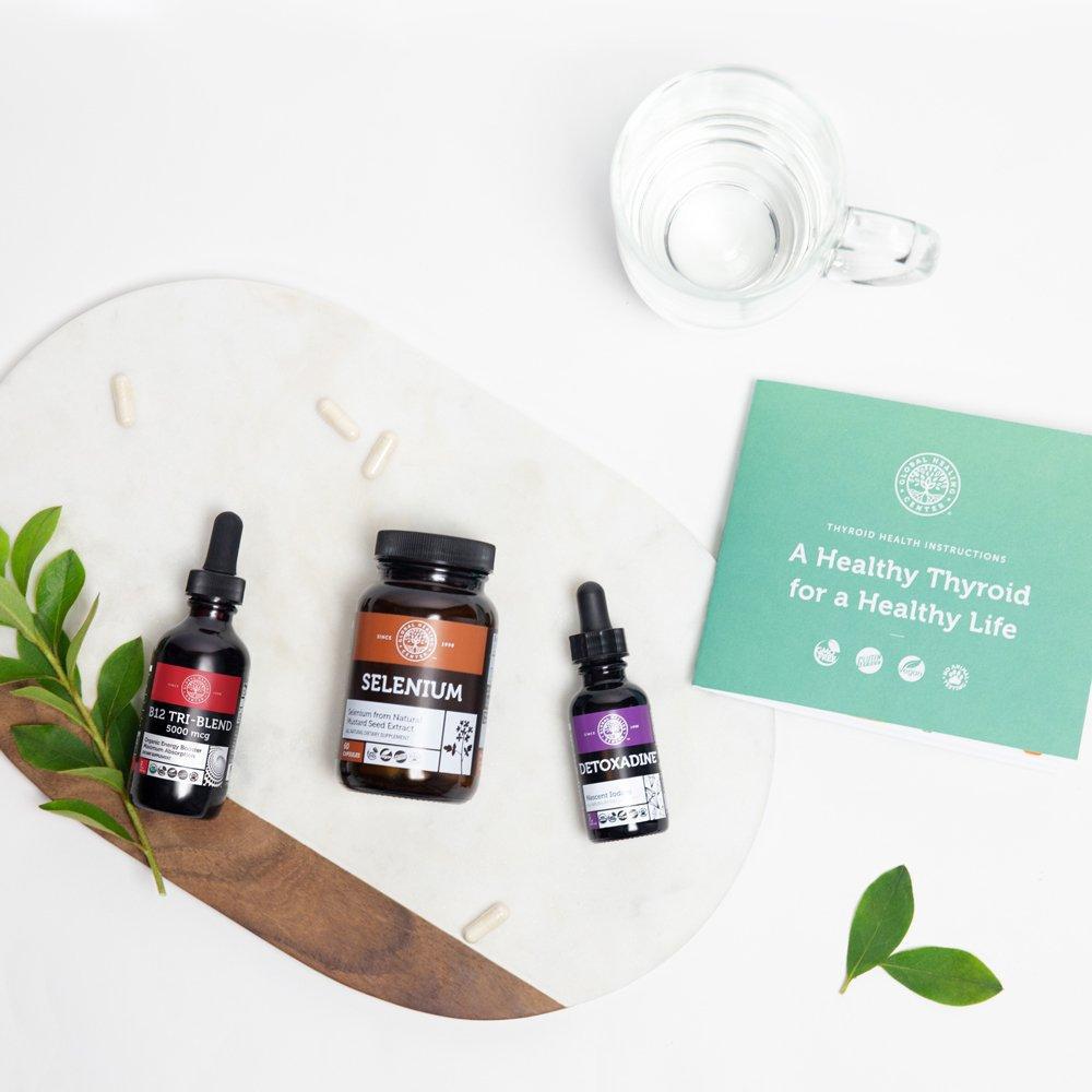 Global Healing Thyroid Cleanse Program Bottles Opened