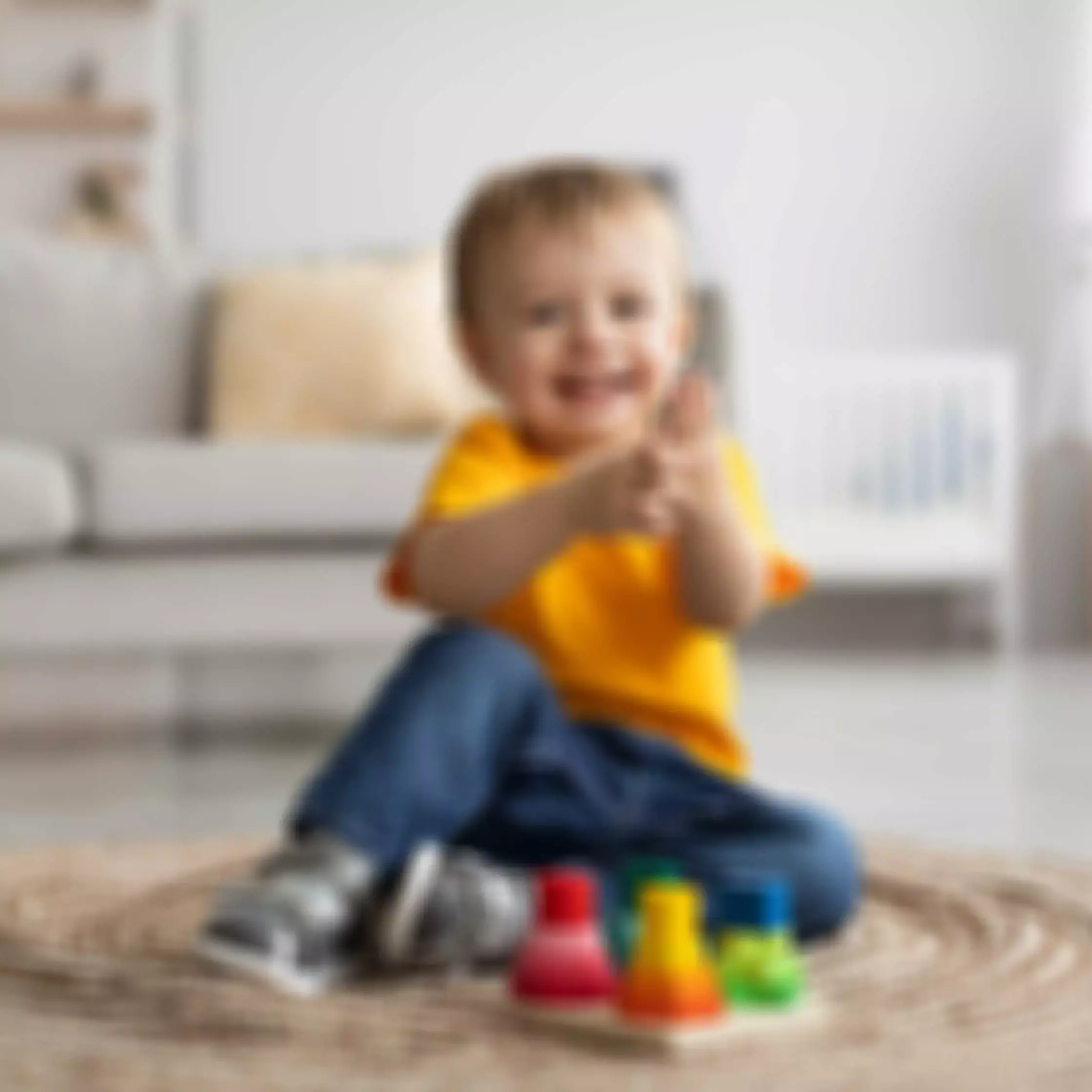 A blurry image of a chile