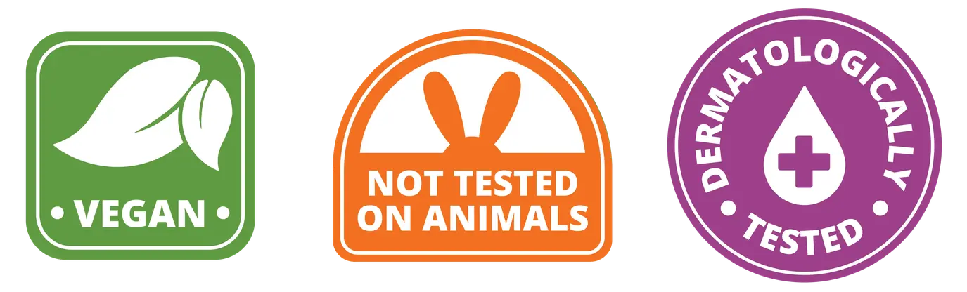 VEGAN | Not tested on animals | no harmful chemicals | non-toxic | 30 days money-back guarantee | free shipping