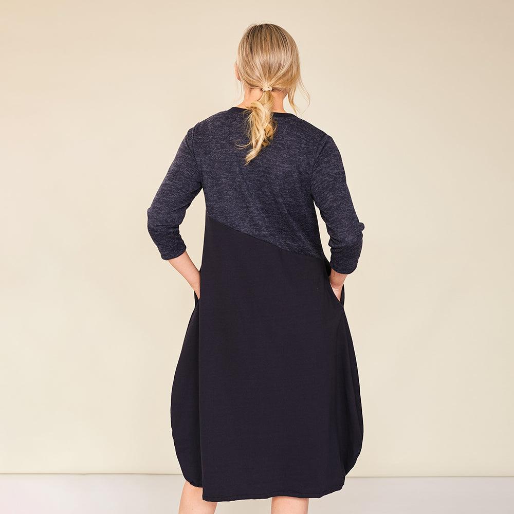 Evelyn Dress (Navy)