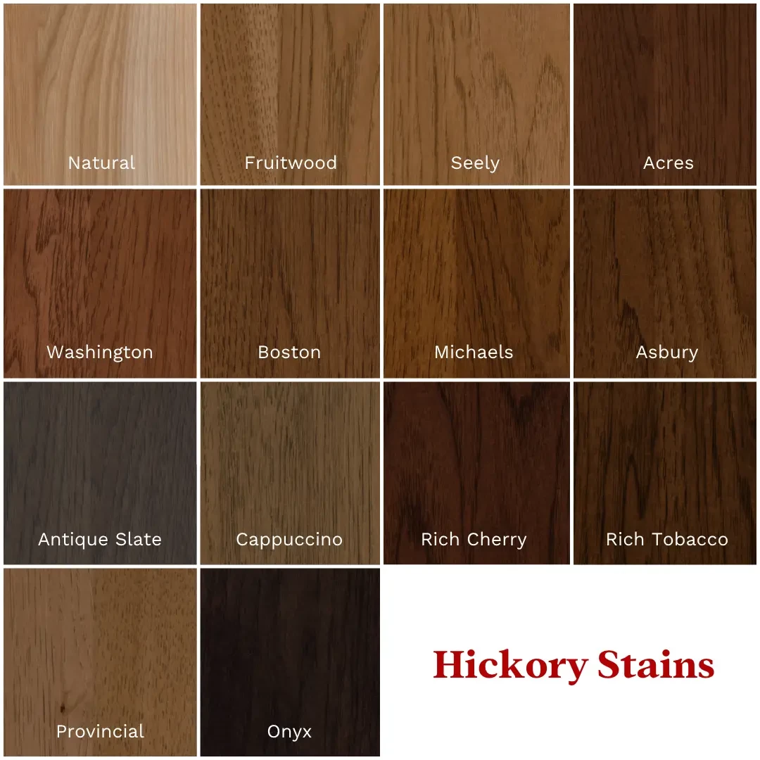 Hickory Wood Stains (Finish)