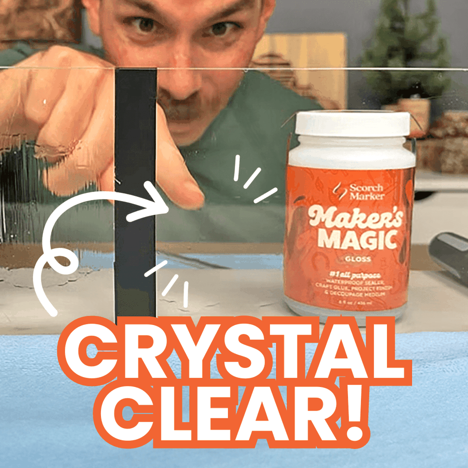 Maker's Magic Gloss 1 Craft Glue, Waterproof Sealer, Decoupage